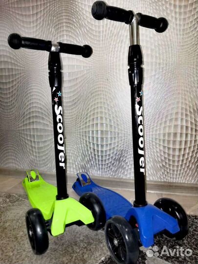 Новые Самокаты 3 колеса 135мм/80мм