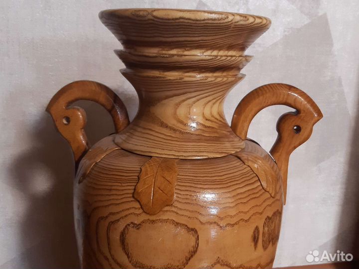 Ваза деревянная