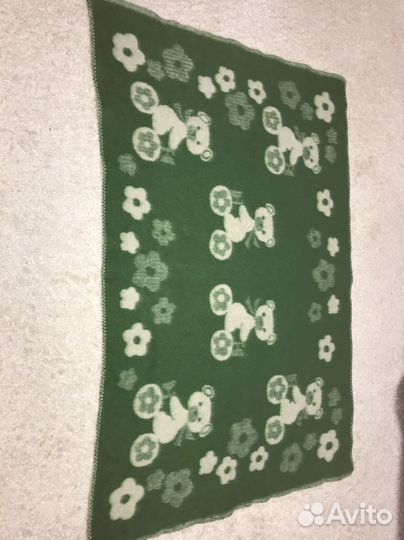Одеяло детское шерстяное 145х 90