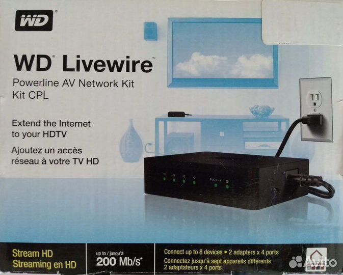 Сетевой адаптер WD livewire 200 мб/с