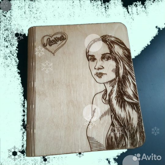 Ежедневник из дерева (береза)