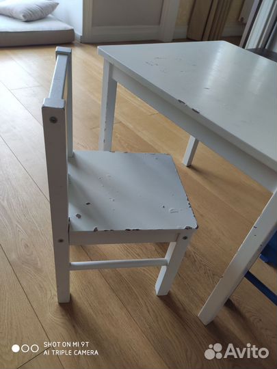 Детский стол и 2 стула IKEA