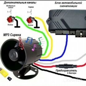 Голосовая сирена для автосигнализации