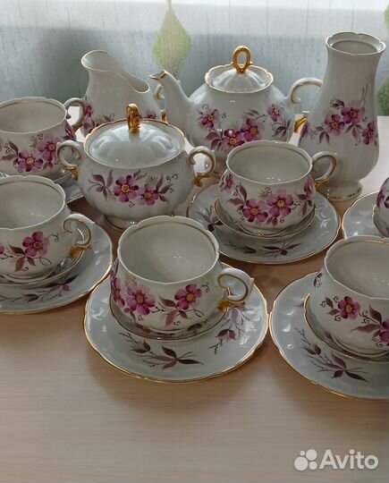 Сервиз чайный тонкостенный