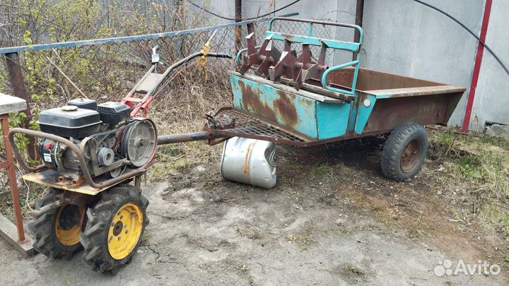Мотоблок с прицепом