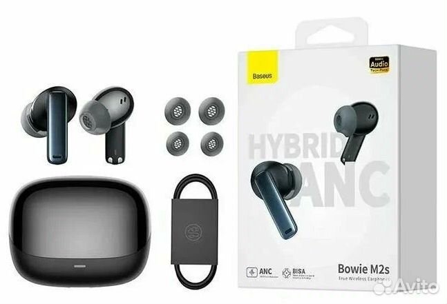 Наушники Baseus Bowie M2S ANC Bluetooth