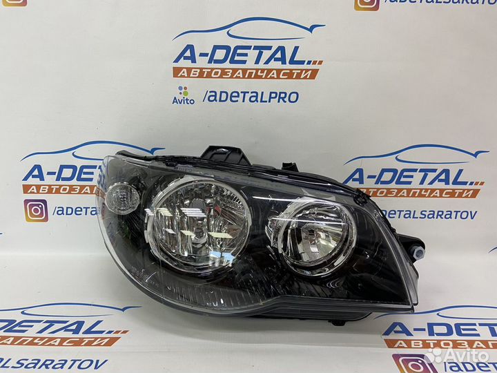 Фара правая Fiat Albea (Черная электрокорректор)