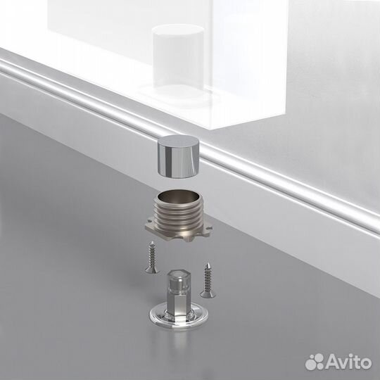 Магнитный дверной скрытый упор stels TR