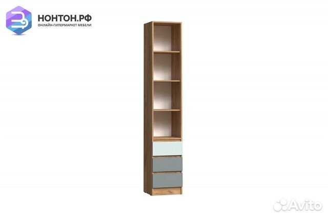 Стеллаж Челси Color мята / сумеречный голубой / ду