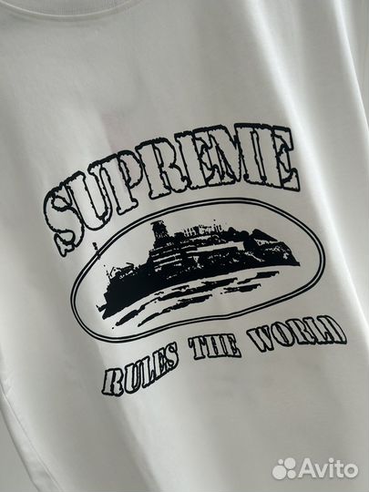 Футболка corteiz supreme белая