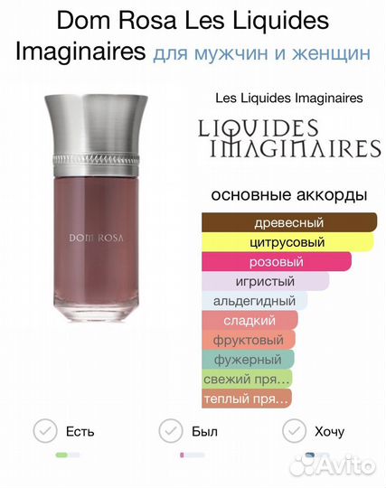 Парфюм остаток во флаконе ниша