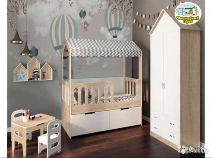 Кровать домик Сказка с ящиками в Волгограде