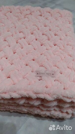 Плед детский вязаный ручная работа