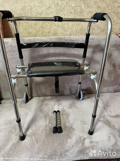 Ходунки для взрослых с колесами шагающие