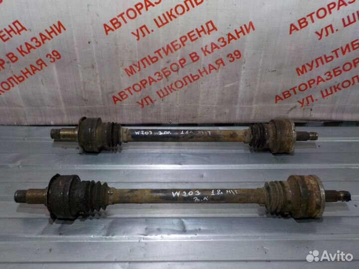 Привод задний левый правый Мерседес W203 1.8л М/Т