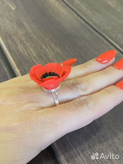 Кольцо мак