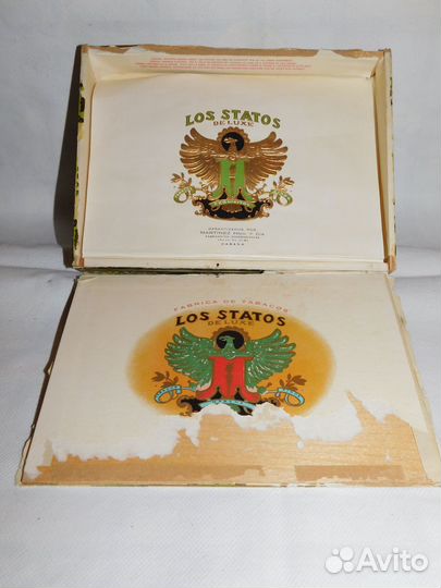 Старая деревянная коробка от Кубинских сигар