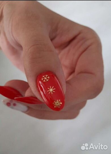 Блёстки снежинки для дизайна ногтей