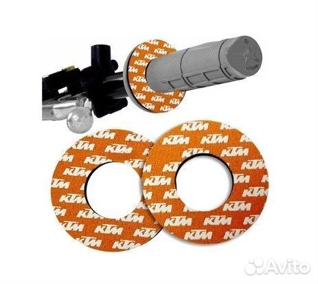 Ограничители (донаты) ручек руля Honda красные