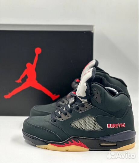 Nike air jordan 5 retro gore tex off noir