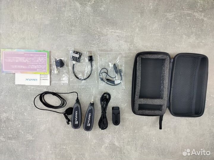 Микрофон беспроводной петличный kimafun 2,4G