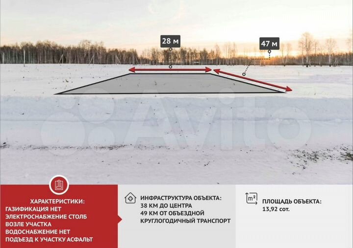 Участок 13,9 сот. (ИЖС)