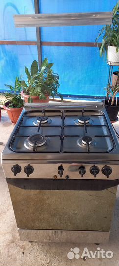 Газовая плита, с электро духовкой