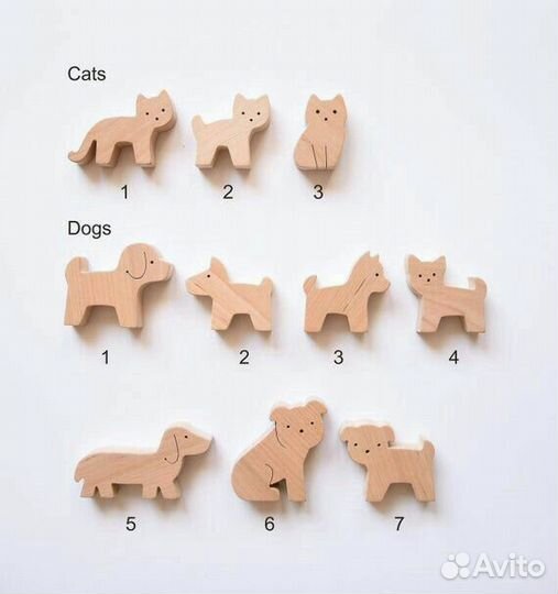 Фигурки для коллекционирования из дерева