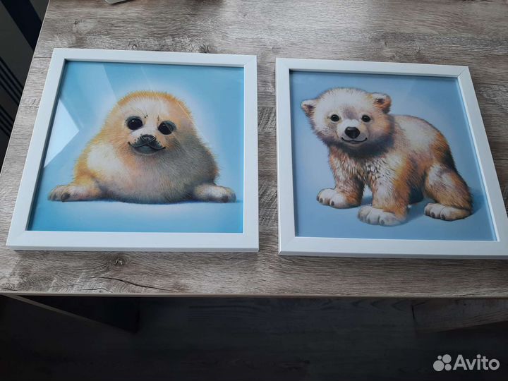 Картины-постеры в раме