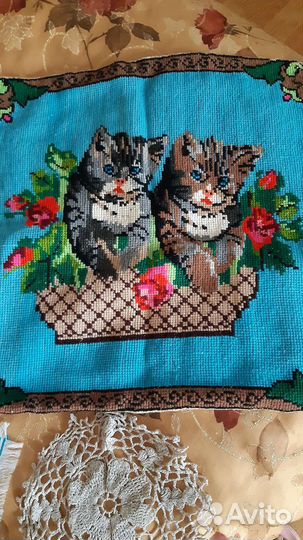 Наволочка ручная работа, скатерть,салфетки