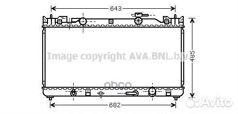 TO2282 Радиатор toyota camry 2.4 01- TO2282 Ava