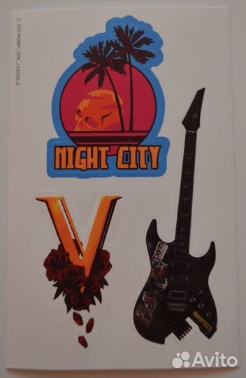 Наклейки Cyberpunk 2077 + конверт