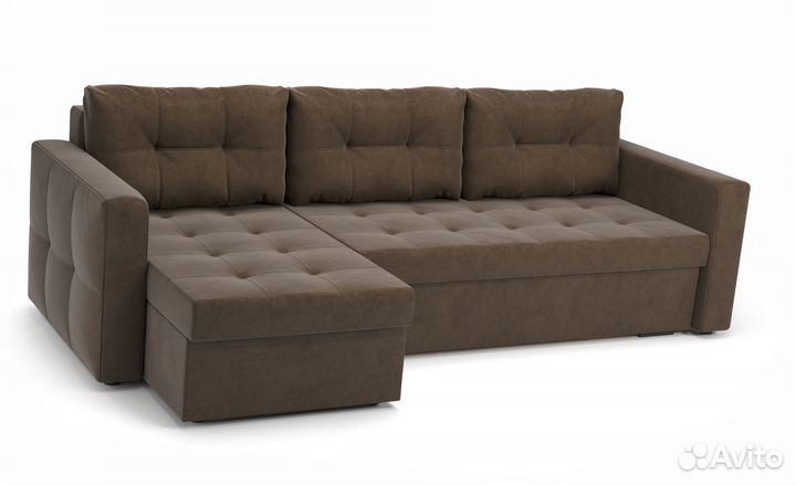 Угловой Диван-Еврокнижка с механизмом Тик-Так