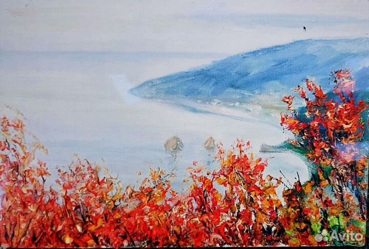 Картина маслом на холсте морской пейзаж