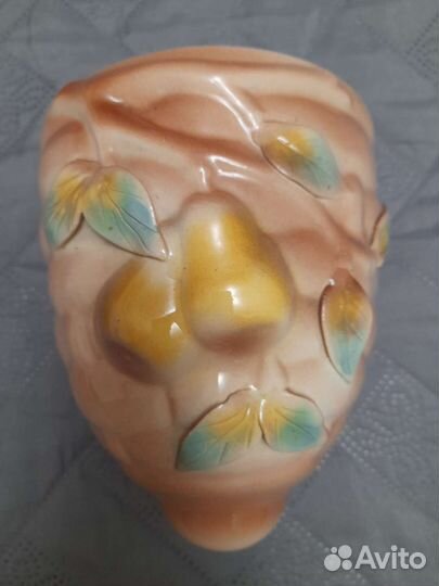 Кашпо для цветов подвесное, керамическое