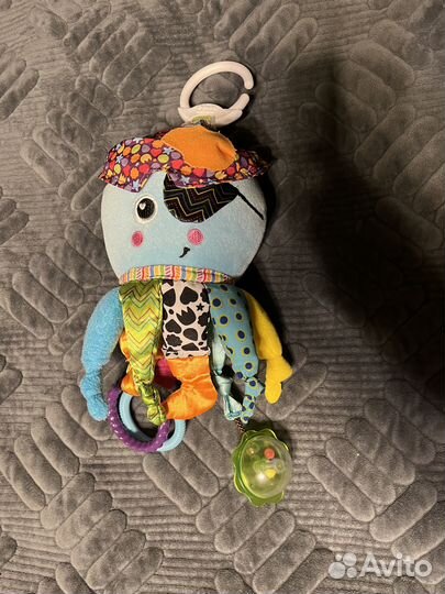 Игрушка погремушка подвеска жираф и осьминог