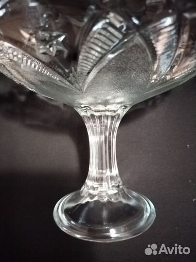 Ваза для фруктов на ножке, фруктовница СССР