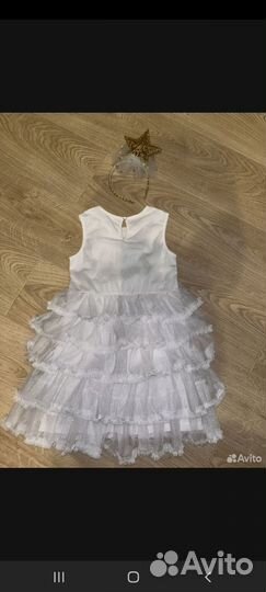 Нарядное платье для девочки 122 128