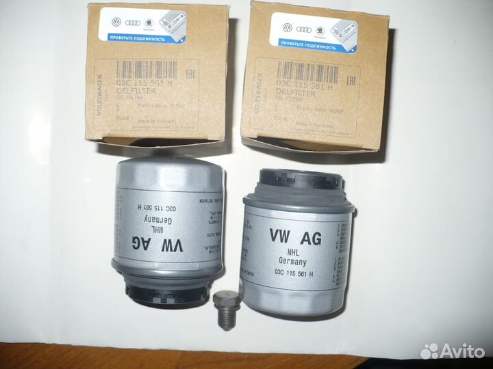 Фильтр масляный vag Тигуан 1,4 оригинальный