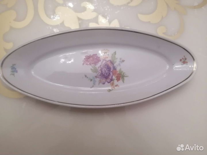 Селедочница Мейсенский букет Дулево