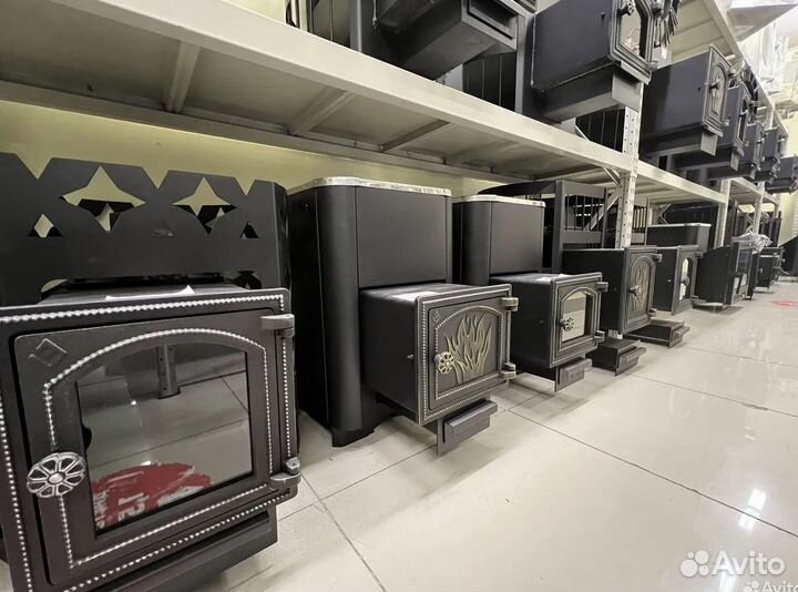 Печи для бани чугунные стальные до 40 м3