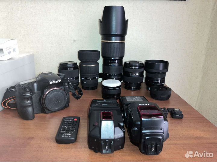Большой фотокомплект Sony a77 II + 5 объективов, 2