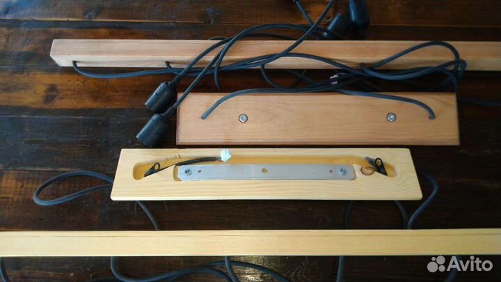 Люстра потолочная в стиле лофт деревянная. Остатки