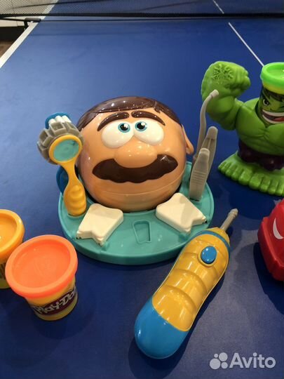 Play doh Мистер Зубастик,Халк,Пожарная машина