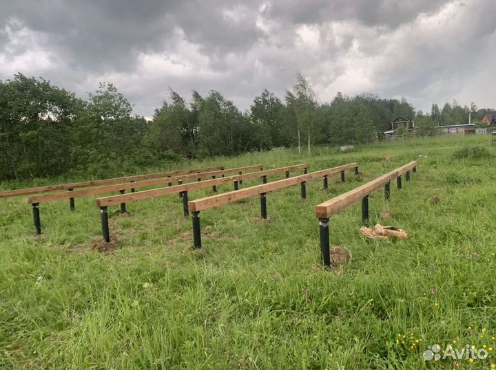 Монтаж свай