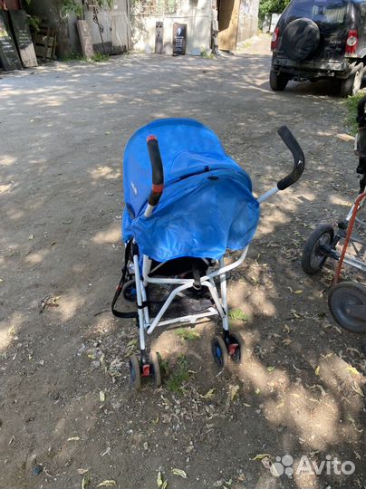 Коляска прогулка трость