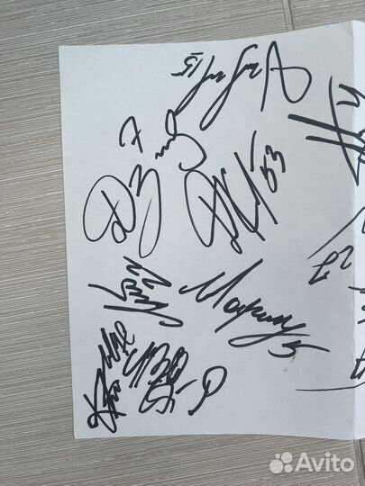 Автографы футболистов фк Локомотив