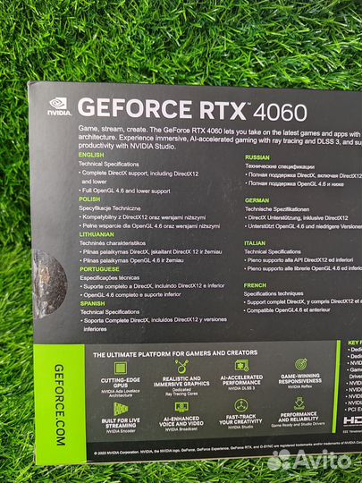 Видеокарта Palit nvidia GeForce RTX 4060 dual OC