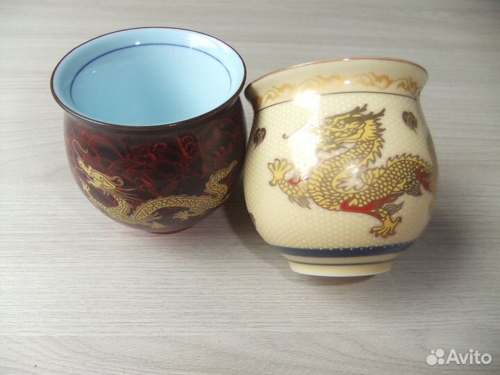 Редкие винтажные чайные чашки (Китай)