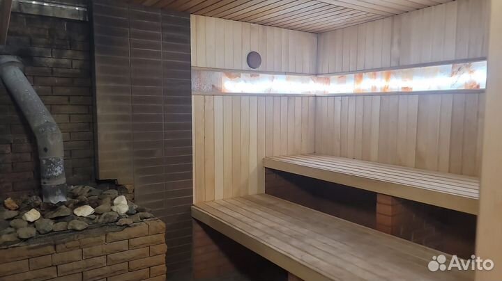 Русская баня на дровах с бассейном